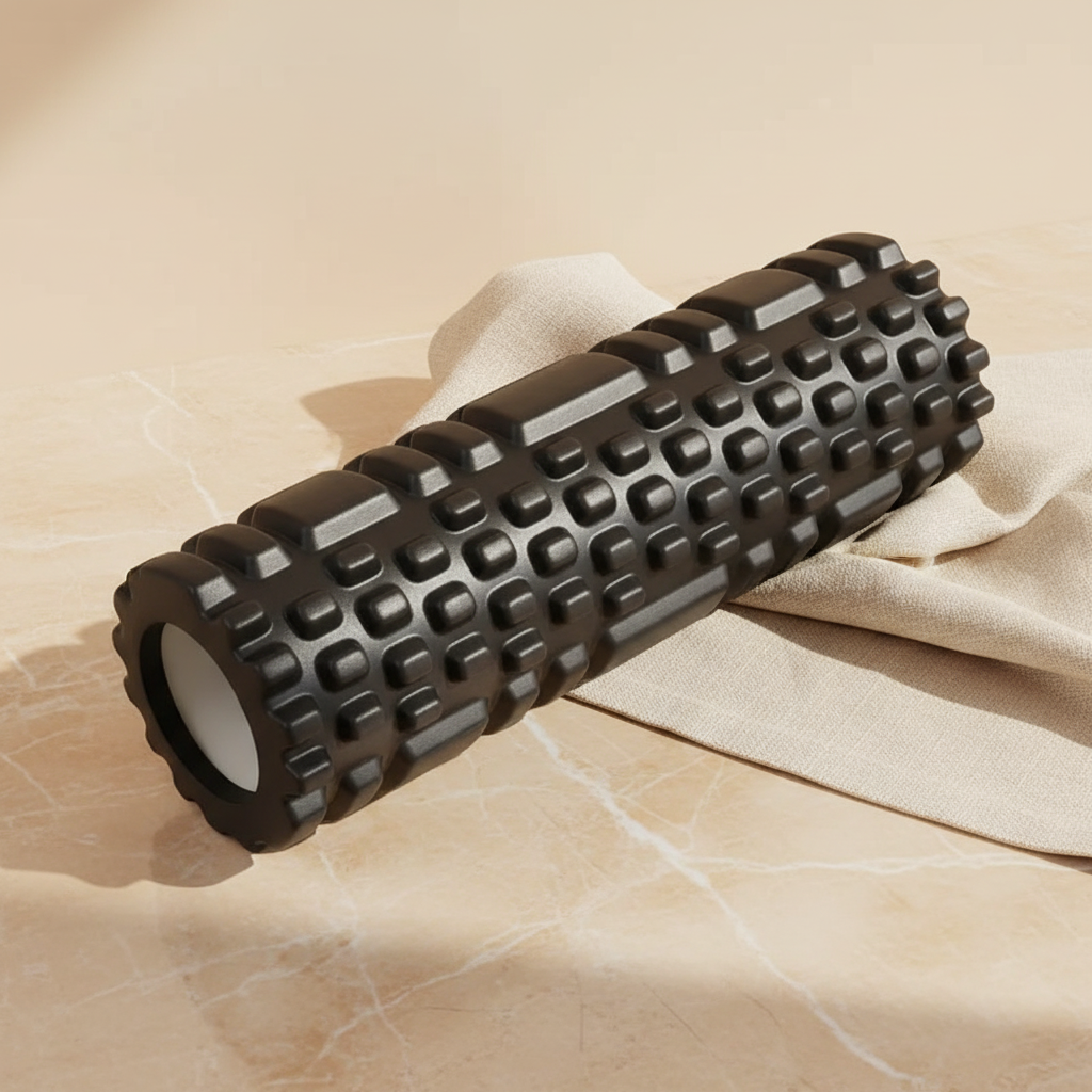Deep Relief Foam Roller — Black
